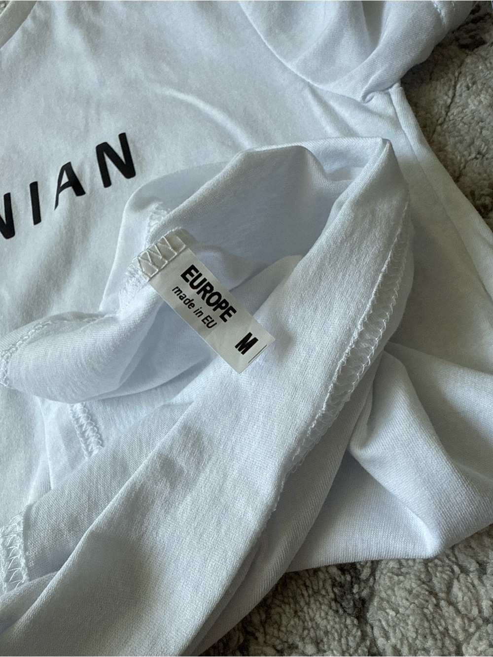 White "I'm Ukrainian" Short Sleeve T‑Shirt - Picture 3 of 3